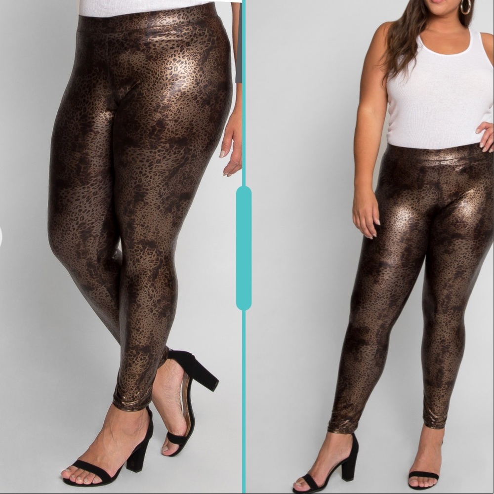 Wet seal cheetah print plus size leggings NIP